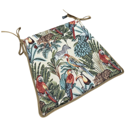 Natural Rainforest Tapestry Tapered Seat Pads| Tapered Jungle Seat Pads