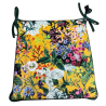Velvet Midsummer Tapered Seat Pads | Floral Velvet Tapered Chair Pads
