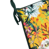 Velvet Midsummer Tapered Seat Pads | Floral Velvet Tapered Chair Pads