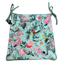 Velvet-Tranquillity-Stuhlkissen mit konischer Form | Florale Samt-Stuhlkissen |