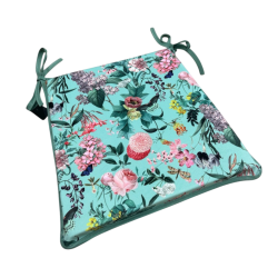 Velvet-Tranquillity-Stuhlkissen mit konischer Form | Florale Samt-Stuhlkissen |