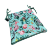 Velvet Tranquillity Tapered Seat Pads | Floral Velvet Chair Pads |