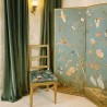 Velvet Chinoiserie Tapered Seat Pads | Luxury Oriental Velvet Chair Pads