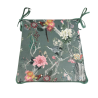 Velvet Chinoiserie Tapered Seat Pads | Luxury Oriental Velvet Chair Pads