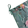 Velvet Chinoiserie konische Sitzkissen | Luxuriöse orientalische Samt-Stuhlkissen