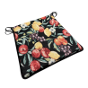 Black Fruits Tapestry Tapered Seat Pads| Fruit Design Tapered Seat Pad