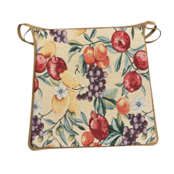 Natürliche Früchte Wandteppich Sitzpolster mit konischem Design | Sitzpolster mit Fruchtmotiv und konischem Design