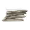 Coussins d'assise coniques en lin uni | Coussins d'assise coniques beiges avec attaches |