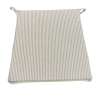 White Stripe Tapered Seat Pads| Striped Tapered Seat Pads With Ties |