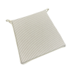 White Stripe Tapered Seat Pads| Striped Tapered Seat Pads With Ties |