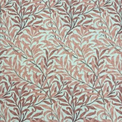 Tissu à motifs de branches de saule | Tissu à motifs pour loisirs créatifs | Tissu à feuilles rouges