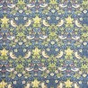 Erdbeerdieb Marine Stoff | William Morris Stoff | Blau Druckstoff