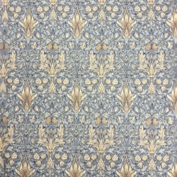 Snakeshead Denim Fabric | William Morris Fabric | Blue Printed Fabric