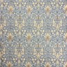 Tissu denim à motif tête de serpent | Tissu William Morris | Tissu imprimé bleu