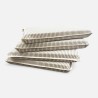 Grey Stripe Tapered Seat Pads| Striped Seat Pads | Grey Striped |
