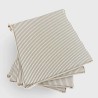 Coussins de siège gris à rayures coniques | Coussins de siège rayés | Gris à rayures |