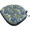 Strawberry Thief Navy Spindelsitzkissen | Florale Spindelstuhlpolster |