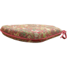 Coussin d'assise Strawberry Thief Crimson Spindle | Coussins de chaise à fuseaux à motif floral