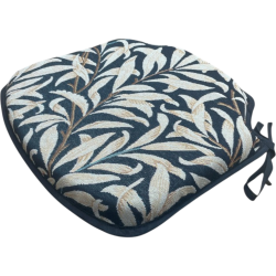 Spindle Seat Pad Willow Bough Ebony Tapestry | William Morris Seat Pads