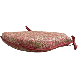 Coussin d'assise à fuseaux Snakeshead Crimson | Coussins de chaise à fuseaux à motifs |