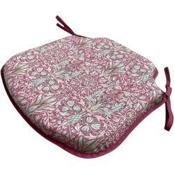Snakeshead Crimson Spindle Seat Pad | Patterned Spindle Chair Pads |