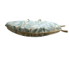 Coussin de chaise à fuseaux, tapisserie motif branches de saule et embruns | Coussin de chaise bleu-vert