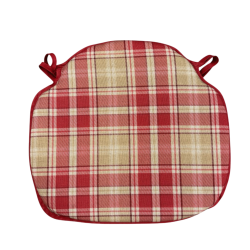 Spindelsitzkissen Highland Check Rot | Rote Tartan Spindelsitzkissen |