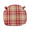 Spindelsitzkissen Highland Check Rot | Rote Tartan Spindelsitzkissen |