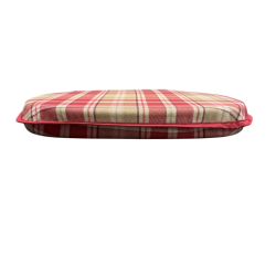 Spindelsitzkissen Highland Check Rot | Rote Tartan Spindelsitzkissen |