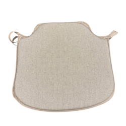 Plain Linen Spindle Seat Pads| Neutral Seat Pad | Plain Spindle Seat Pad