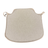 Plain Linen Spindle Seat Pads| Neutral Seat Pad | Plain Spindle Seat Pad