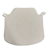 White Stripe Spindle Seat Pads| Neutral Seat Pads | Striped Seat Pads