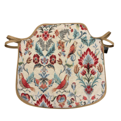 William Original Tapestry Spindle Seat Pad | Patterned Spindle Chair Pad