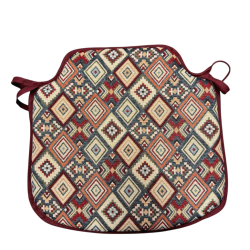 Aztekische Tapisserie-Spindelsitzkissen | Bohemian Tapisserie-Spindelstuhlauflagen