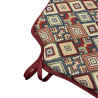 Coussins de siège à fuseaux en tapisserie aztèque | Coussins de chaise à fuseaux en tapisserie bohème