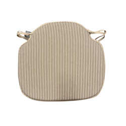 Grey Stripe Spindle Seat Pads| Geometric Seat Pads | Striped Seat Pads