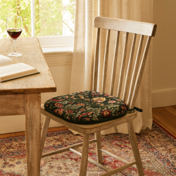 William Green Tapestry Spindle Seat Pad | Patterned Spindle Chair Pads