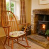 Classic Floral Spindle Seat Pads | Coloured Flowery Spindle Chair Pads