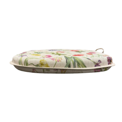 Classic Floral Spindle Seat Pads | Coloured Flowery Spindle Chair Pads