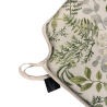 Green & Grey Floral Spindle Seat Pads | Green Leafed Spindle Chair Pads