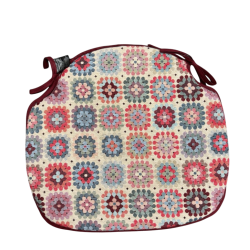Crochet Tapestry Spindle Seat Pads | Non-Slip Thick Spindle Chair Pads