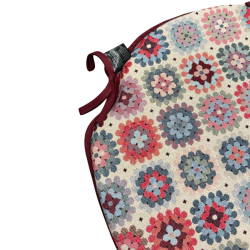 Coussins de chaise à fuseaux en tapisserie crochetée | Coussins de chaise à fuseaux épais et antidérapants