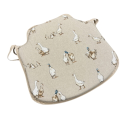 Shabby Duck Spindle Seat Pads | Extra Thick Patterned Spindle Chair Pads