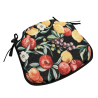 Schwarze Früchte Gobelin-Spindelsitzauflage | Frucht-Design Spindelstuhlauflage