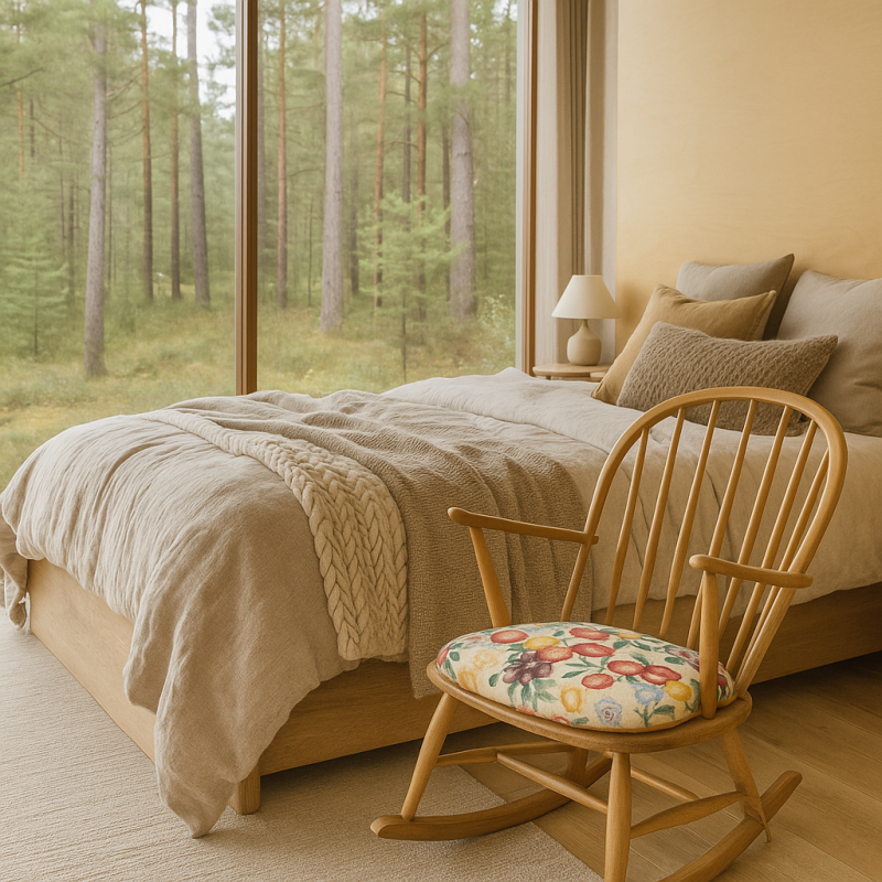 Natural Fruits Tapestry Spindle Seat Pads | Fruit Design Chair Pads |