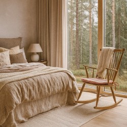 Spindle Seat Pads Highland Check Autumn | Checked Spindle Chair Pads