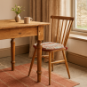 Spindelsitzkissen Highland Check Herbst | Karierte Spindelstuhlpolster