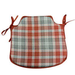 Spindelsitzkissen Highland Check Herbst | Karierte Spindelstuhlpolster