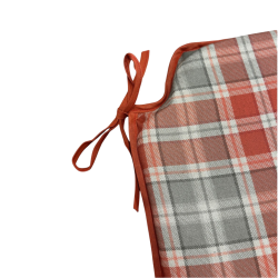 Spindelsitzkissen Highland Check Herbst | Karierte Spindelstuhlpolster