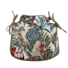Natural Rainforest Tapestry Spindle Seat Pad | Spindle Shaped Chair Pad